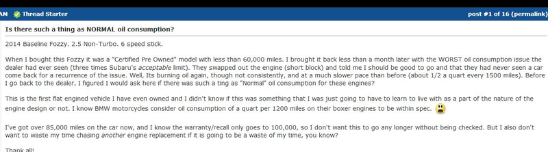 Illustration for article titled Meanwhile on the Subaru Forester Forums...